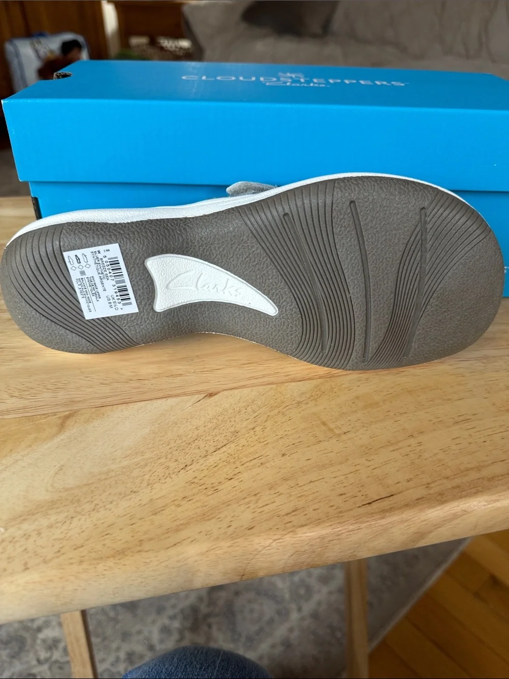 Cloudsteppers by Clarks Silver Girls Foam-Top Toe-Post Sandal